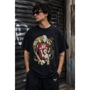 San‎ Francisco 49ers x Marilyn Monroe Graphic T Shirt Black Size Large USA Made